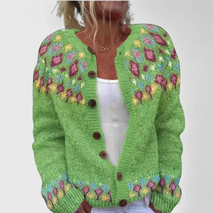 Liranya™ | Classic Patterned Cardigan