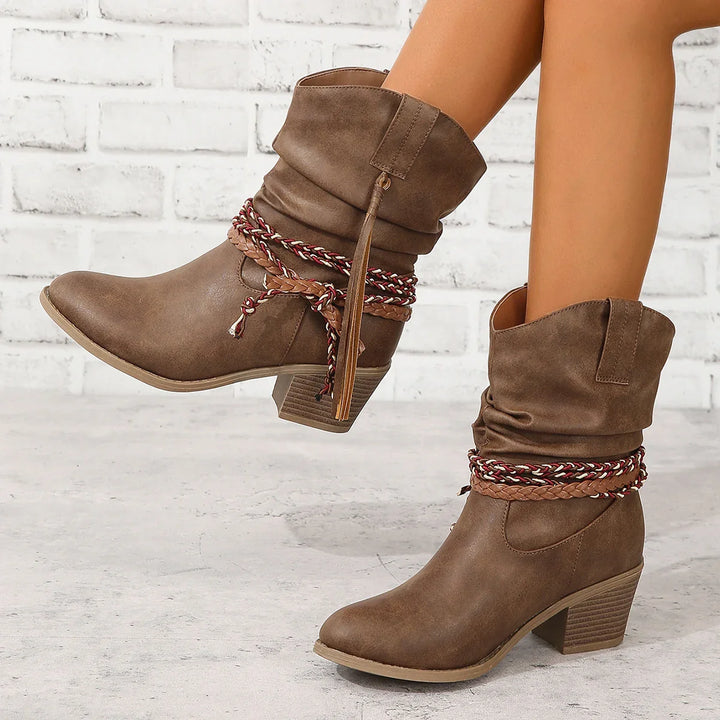 Kalinda™ | Elegant Mid-Calf Boots