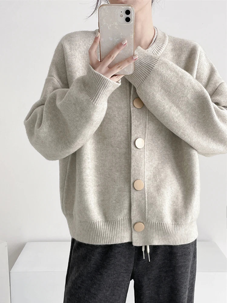 Tahlia™ | Minimal Button Cardigan
