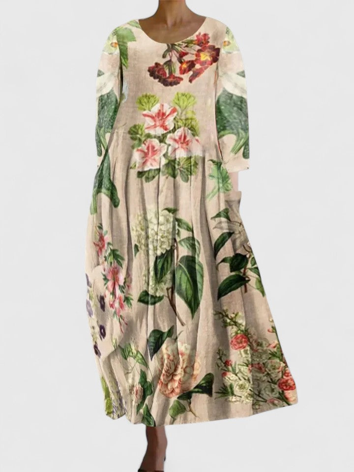 Amelia™ | Botanical Garden Midi Dress