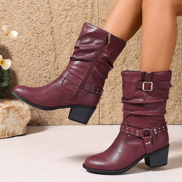 Warrina™ | Elegant Western Ankle Boots
