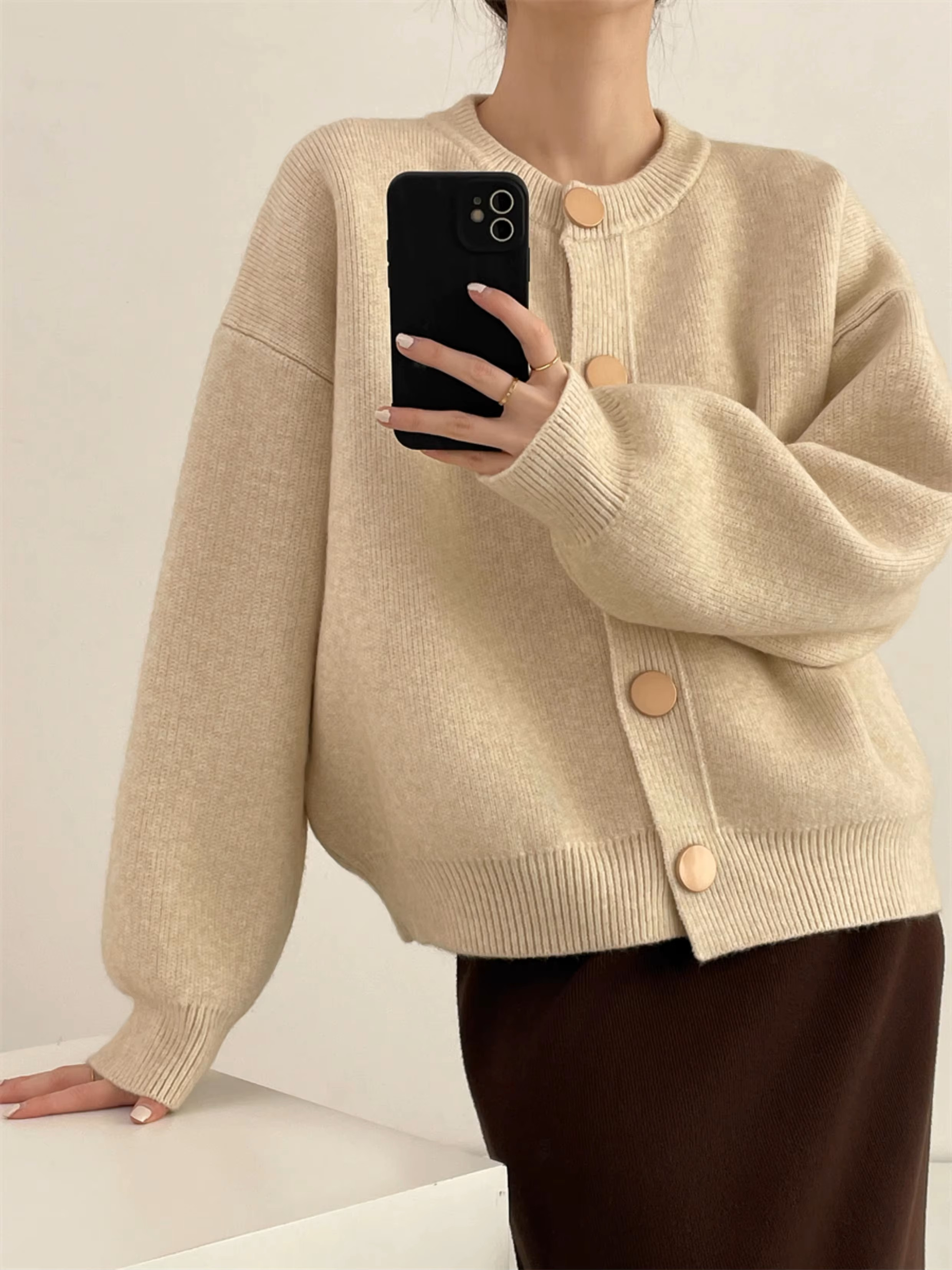Tahlia™ | Minimal Button Cardigan