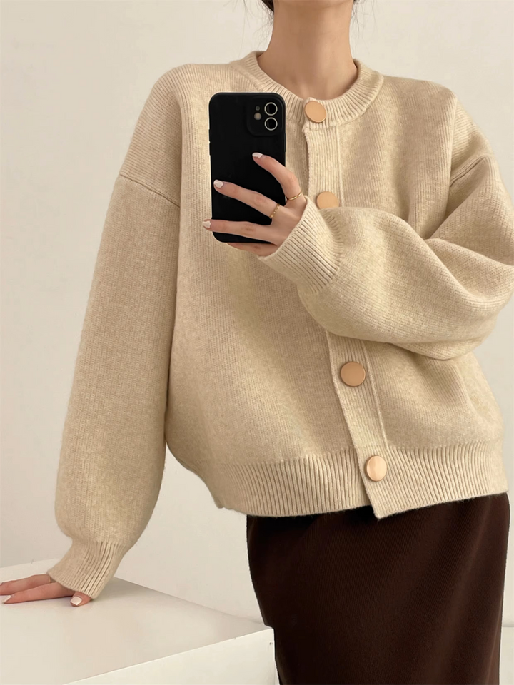 Tahlia™ | Minimal Button Cardigan