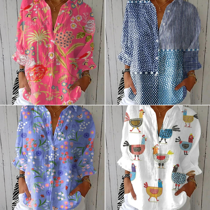 CHARLOTTE AVALON  | SPRING GARDEN BLOUSE FOR WOMAN