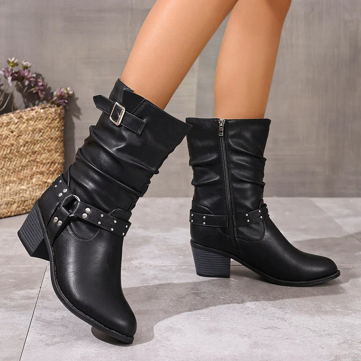 Warrina™ | Elegant Western Ankle Boots