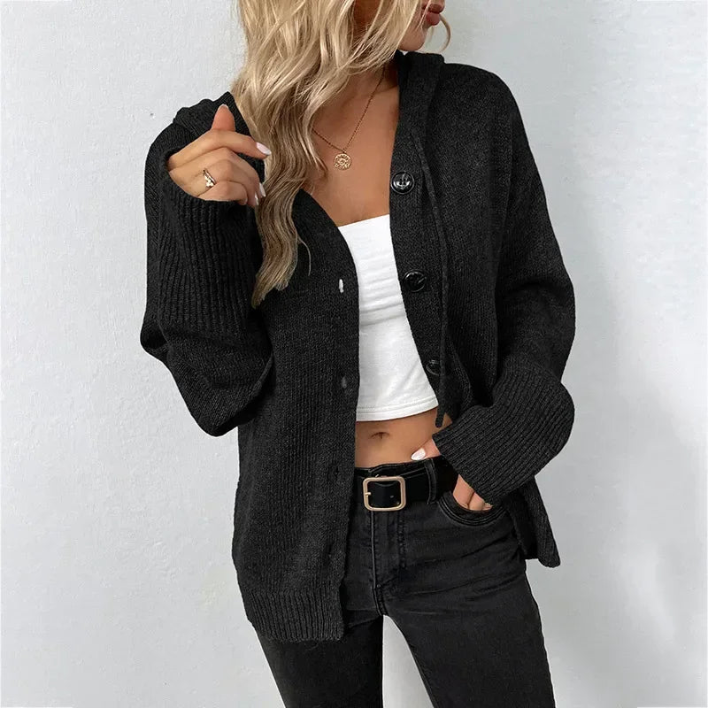 Briallen™ | Elegant Hooded Cardigan