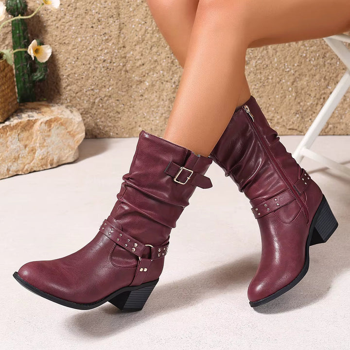 Warrina™ | Elegant Western Ankle Boots