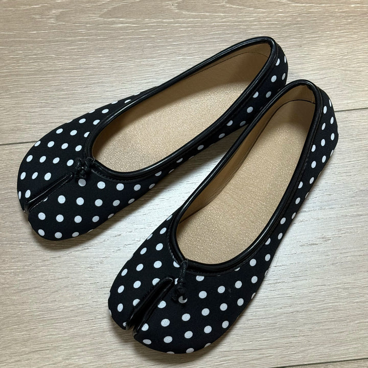 Nora | Leather Comfort Split-Toe Flats