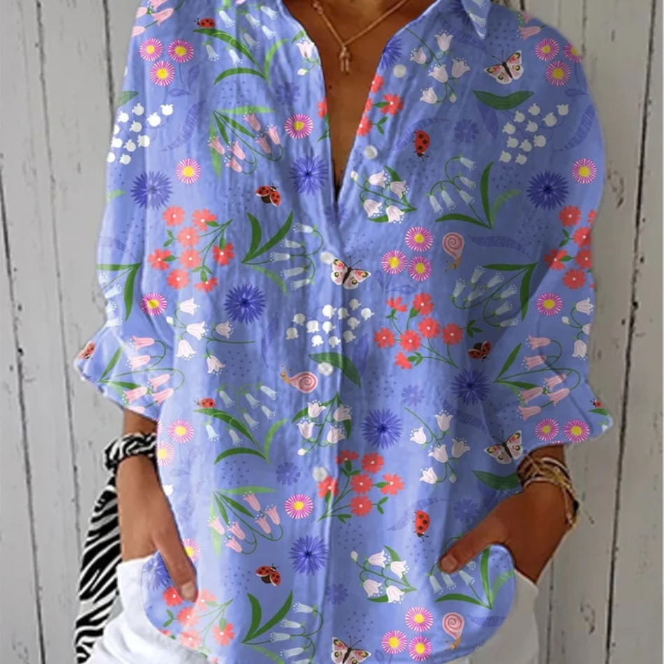 CHARLOTTE AVALON  | SPRING GARDEN BLOUSE FOR WOMAN