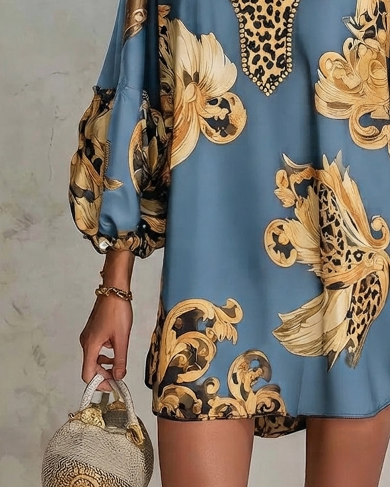 CHARLOTTE AVALON | LEOPARD PRINT DRESS FOR WOMAN