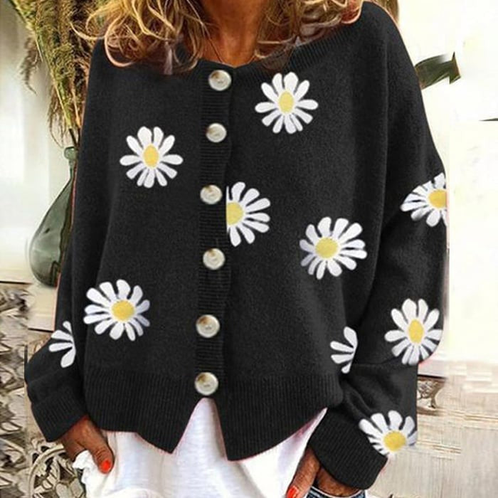 Angel™ | Cute Cardigan With Daisies