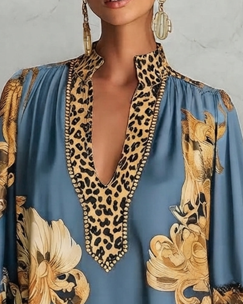 CHARLOTTE AVALON | LEOPARD PRINT DRESS FOR WOMAN