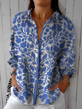 Analeia™ Blue Garden Blouse