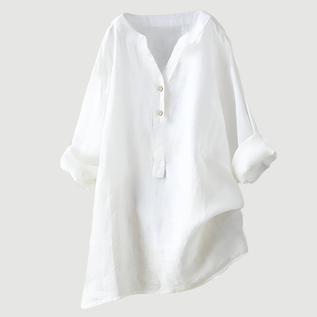 Marcelline™ | Airy and Comfortable Button-Up Shirt