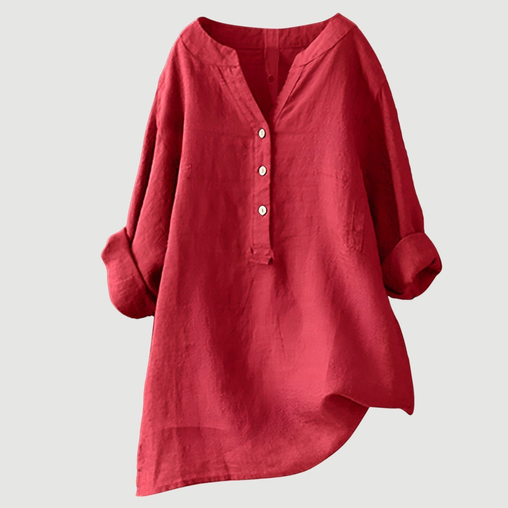 Marcelline™ | Airy and Comfortable Button-Up Shirt
