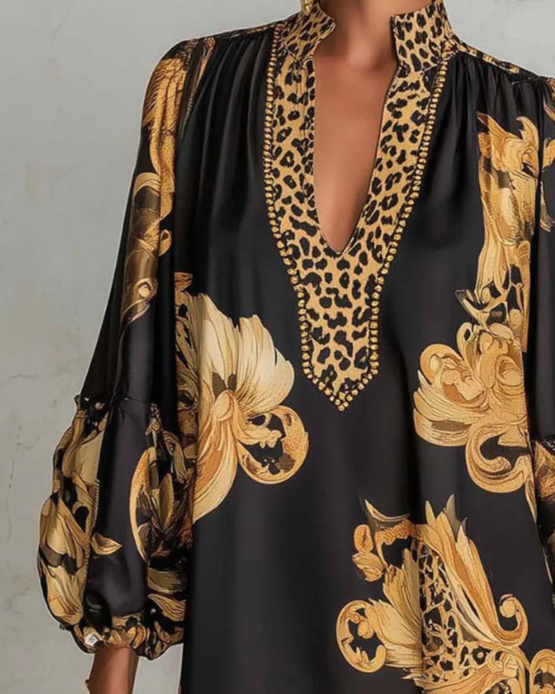 CHARLOTTE AVALON | LEOPARD PRINT DRESS FOR WOMAN