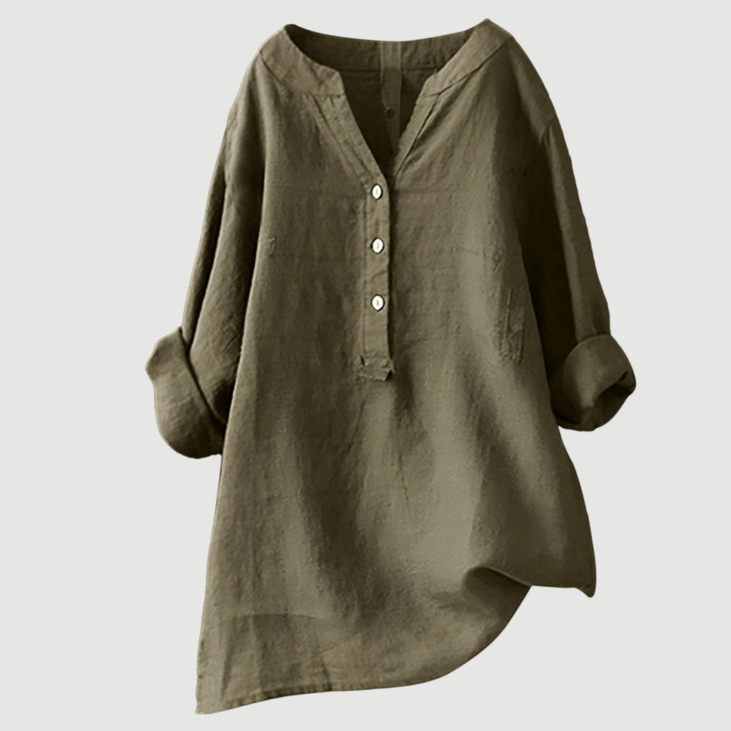 Marcelline™ | Airy and Comfortable Button-Up Shirt