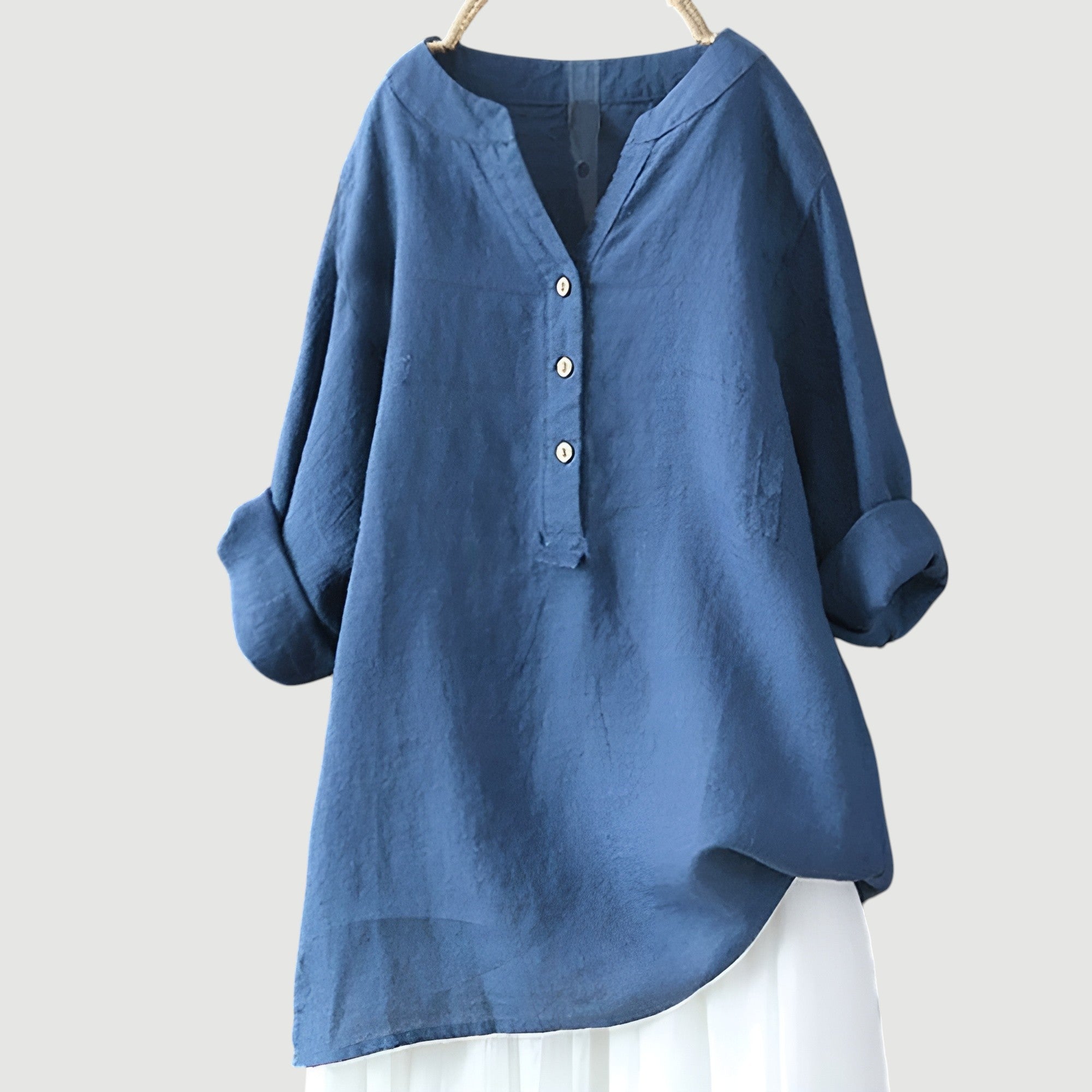 Marcelline™ | Airy and Comfortable Button-Up Shirt