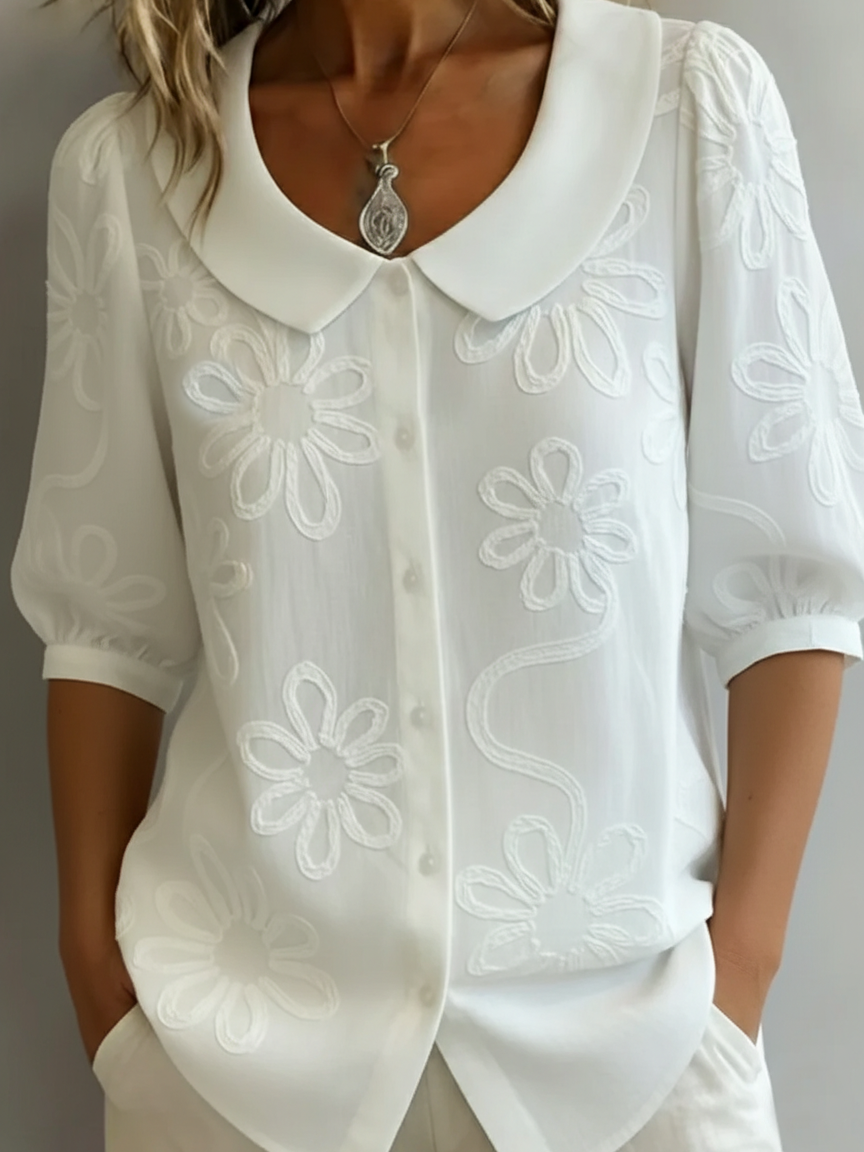 Aurélie™ | Floral Comfort Blouse