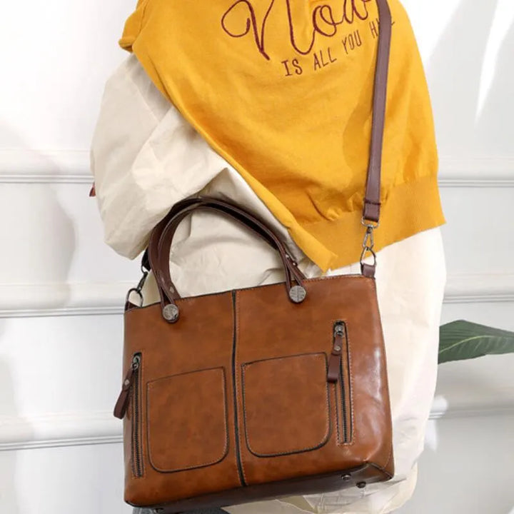 VELINA – LEATHER SHOULDER BAG