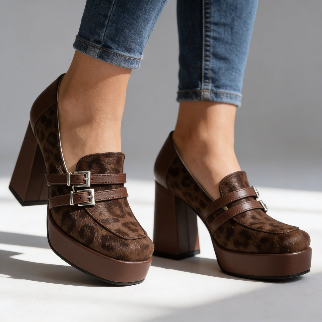 Roxanne Leopard Loafers