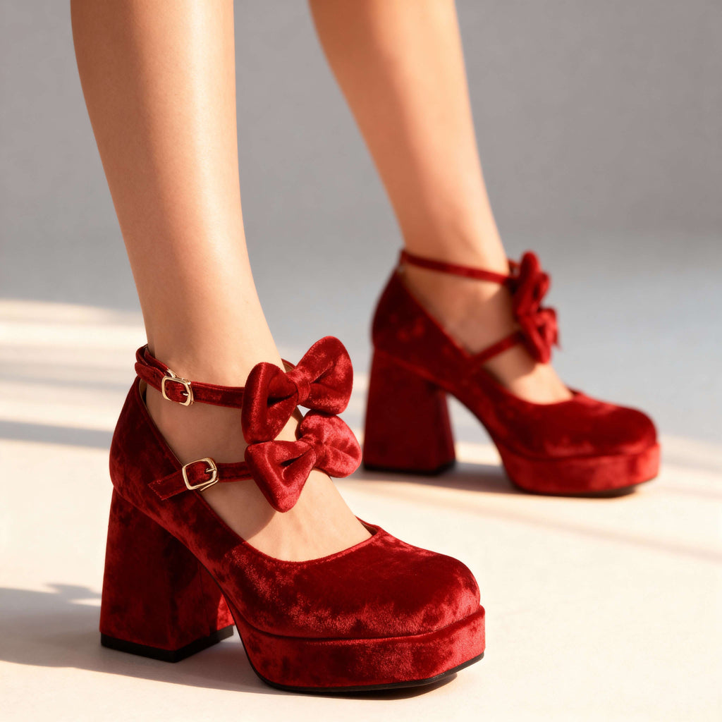 Kristina Velvet Loafers