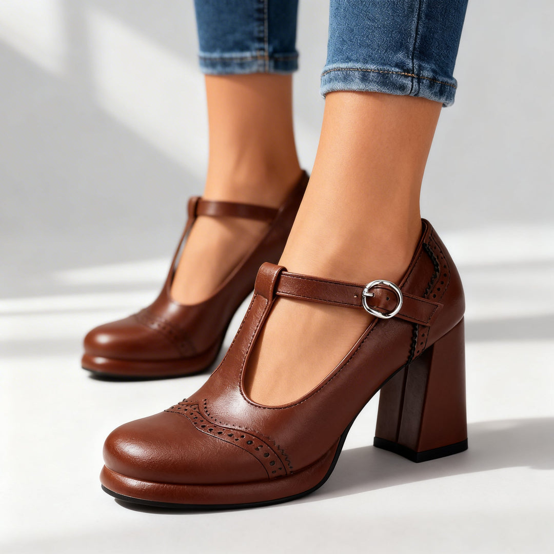 Sylvia Brogue Loafers