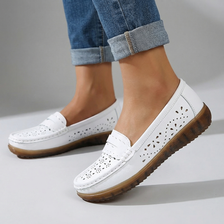 Amara Orthopedic Perforated Loafers