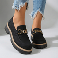 Mary Buckle Accent Loafers