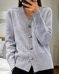 Liorah™ | Elegant Heart Button Cardigan
