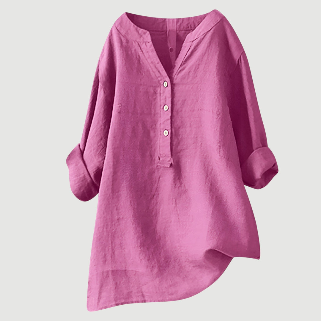 Marcelline™ | Airy and Comfortable Button-Up Shirt